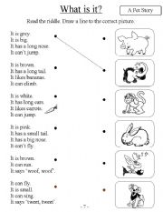 English Worksheet: What is it? (Animals)