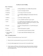 English Worksheet: My Big Fat Greek Wedding