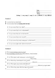 English Worksheet: noun vb-ing