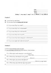 English worksheet: noun vb-ing