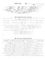 English worksheet: Tenses Rules