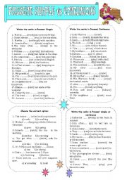 English Worksheet: PRESENT SIMPLE VS CONTINUOUS