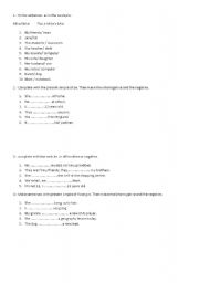 English worksheet: SPOTLIGHT 1 UNITS 1- 3