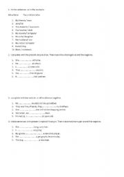 English Worksheet: SPOTLIGHT 1 UNITS 1- 3