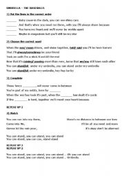 English worksheet: Umbrella