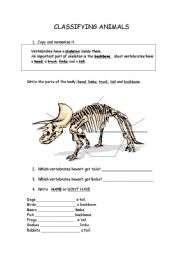 English Worksheet: animals