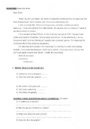 English Worksheet: Simple Present and Continuous Practice