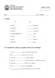 English Worksheet: Present Simple