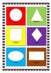 English Worksheet: Shapes