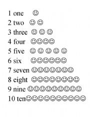 English Worksheet: numbers
