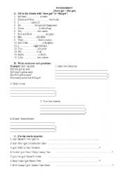 English worksheet: Have - has got