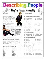 English Worksheet: Describing People