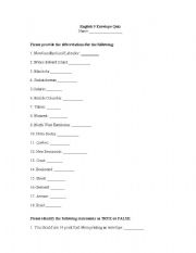 English worksheet: Business letter