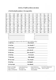 English Worksheet: should and shouldnt