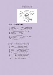 English worksheet: Review exercises