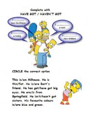 The Simpsons and Milhouse