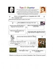 English worksheet: Tam O Shanter