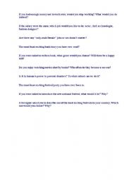 English Worksheet: Interesting Readibg