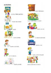 English Worksheet: Actions