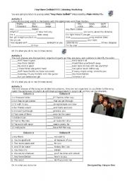 English Worksheet: Hey there Delilah (song)