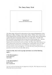 English Worksheet: The Bang Bang Club
