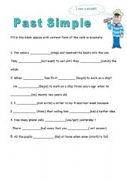 English Worksheet: past simple