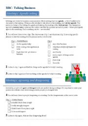 English Worksheet: Meetings Vocabulary