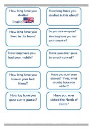 English Worksheet: Have you ever and How have you??