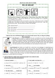 English Worksheet: Present simple, presetn continuous and Lateral thinking puzzles
