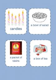 English Worksheet: Containers Flashcards