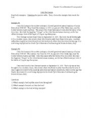 English worksheet: Oetzi the Iceman Active vs. Passive Voice exercise