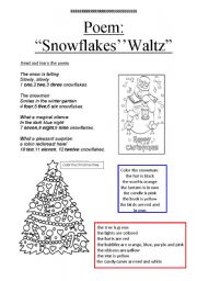 English Worksheet: poem and other activities