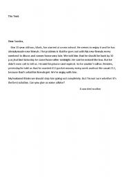 English Worksheet: 9th form test