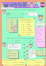 English Worksheet: verb to be