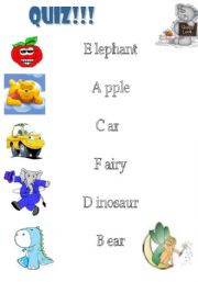 English Worksheet:  alphabet a b c d e f 
