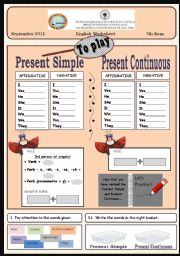 Present Simple vs  Present continuous