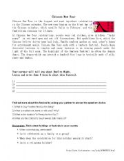 English Worksheet: Festivals from Around the World