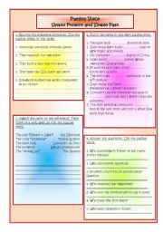 English Worksheet: Passive Voice