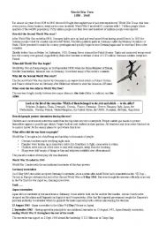 English Worksheet: World War II