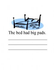 English Worksheet: The Bed