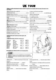 English Worksheet: UK Tour