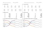 English Worksheet: Numbers