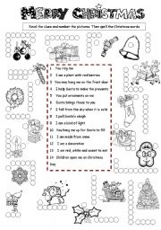 English Worksheet: Christmas