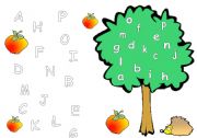 English Worksheet: alphabet matching-1