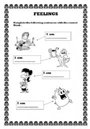 English Worksheet: Feelings