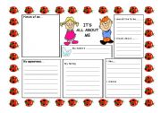 English Worksheet: It is all about me!