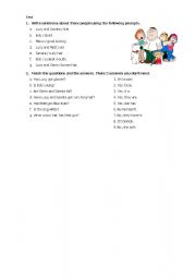 English worksheet: Physical description