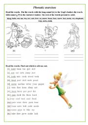 English Worksheet: Phonetic exercises II