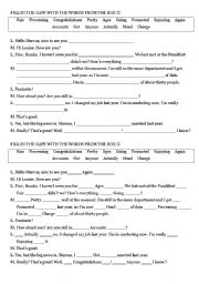English Worksheet: Business Conversation