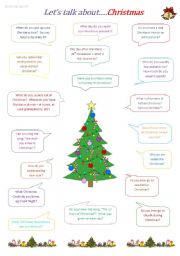 English Worksheet: Lets Talk About...Christmas